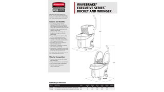 WaveBrake® Executive Series Bucket and Wringer Spec Sheet