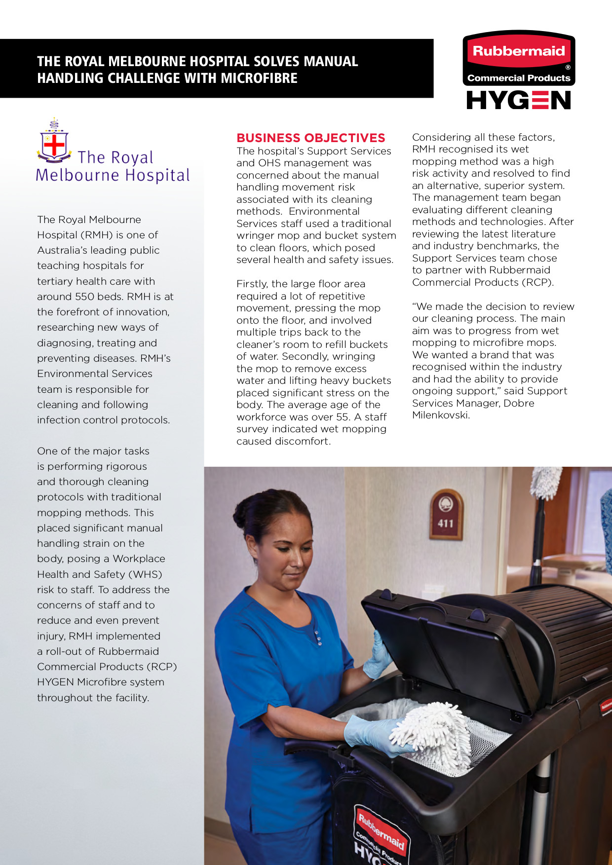 HYGEN™ Royal Melbourne Hospital Case Study