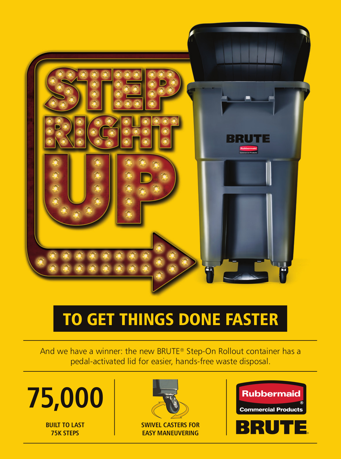 BRUTE® Step-On Rollout Advertisement