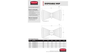 Detailed product specifications of the Disposable Mop.