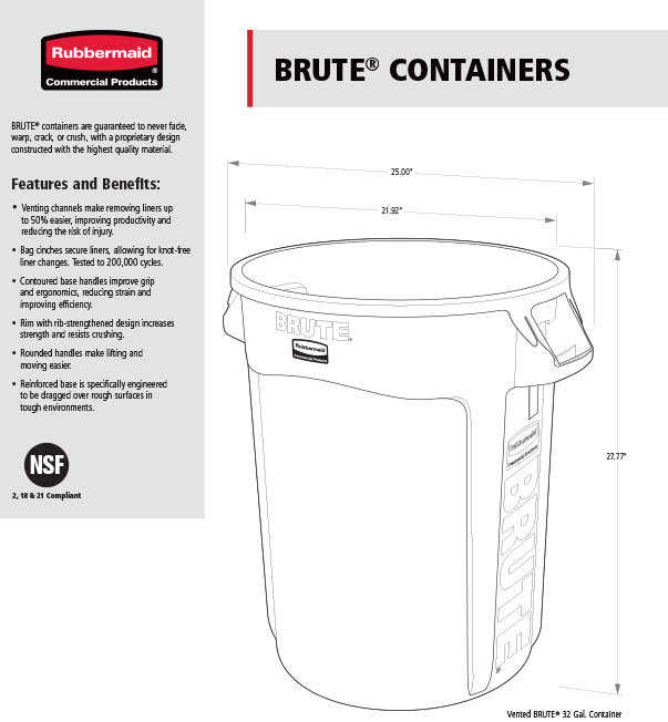 BRUTE® Spec Sheet