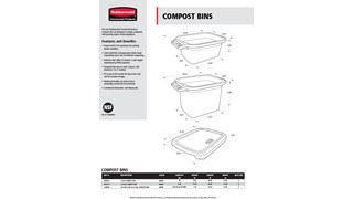 Detailed product specifications of the RCP Compost Bins product line