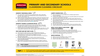 Use this thorough checklist to guide reopening education facilities and ensure a clean, inviting environment.