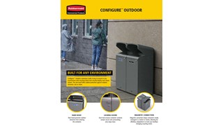 Configure™ with Rain Hood containers offer added protection against outdoor elements, rain or shine.