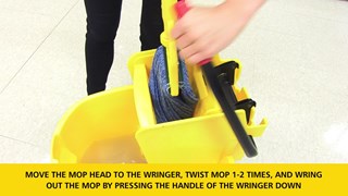 Learn the best and most efficient way to wring a mop.