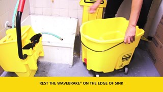 Learn how to empty a WaveBrake® into a floor sink, made easier by WaveBrake's® built-in features.