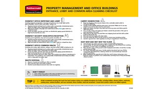 Use this checklist to help guide proper cleaning practices in the property management industry.