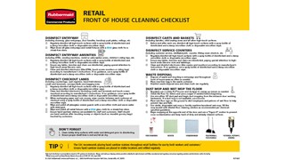 Use this checklist to help guide proper cleaning practices in the retail industry for all areas in a facility.