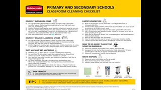 Use this thorough checklist to guide reopening education facilities and ensure a clean, inviting environment.