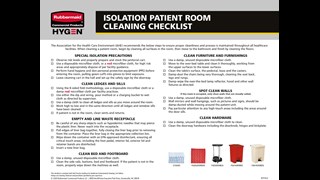 The Association for the Health Care Environment (AHE) recommends these steps to ensure proper cleanliness and process is maintained throughout all healthcare facilities.