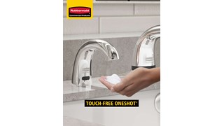The OneShot® Soap Dispenser is a touch-free, automatic dispenser that helps prevent the spread of germs and bacteria.