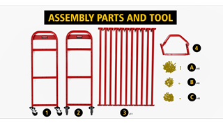 Step-by-step instructions on how to assemble the Tote Picking Cart and install the additional Tote Storage Bracket.