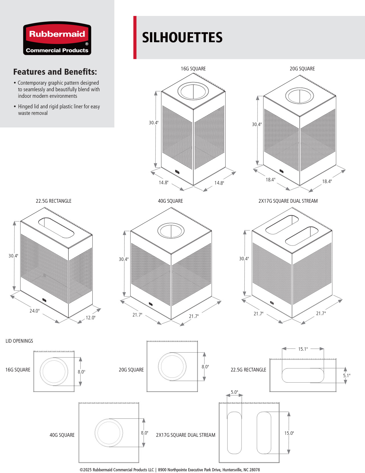 Silhouettes Spec Sheet