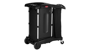 De Rubbermaid Commercial Executive Series Ultra compacte huishoudkar is een ergonomische en lichtgewicht huishoudoplossing.