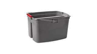 Rubbermaid Commercial 17 Qt. Gray Divided Bucket