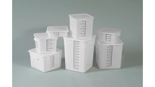 Ruimtebesparende vierkante containers