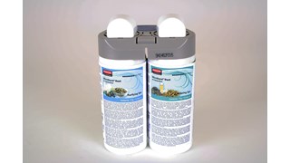 De Microburst® Duet-navullingen van Rubbermaid Commercial bevatten een unieke combinatie van speciaal geselecteerde, hoogwaardige, complementaire geuren.