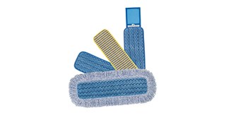 I mop per pulizia a umido in microfibra HYGEN™ Rubbermaid Commercial sono realizzati in fibre miste di nylon e poliestere di alta qualità che garantiscono prestazioni ineguagliabili.