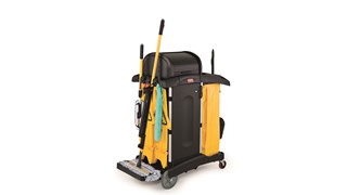The Rubbermaid Commercial HYGEN™ PULSE™ Single-Sided Mop Kit cleans more square feet in less time. Industry-best Microfibre, onboard reservoir, and use-controlled release of solution mean cleaner floors faster, easier, and more effectively.