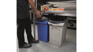 Les collecteurs encastrables Rubbermaid Slim Jim® offrent une solution spécialement conçue pour éliminer efficacement les déchets dans un espace réduit.