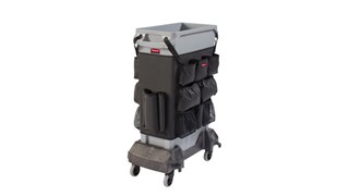 The Rubbermaid Commercial Slim Jim® Caddy Bag Maximises space efficiency by providing onboard storage for all of the supplies needed for cleaning and liner changes on-the-go.