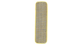 The Rubbermaid Commercial HYGEN™ Microfibre Super Scrubber Wet Pad is constructed of a premium split nylon/polyester-blend Microfibre with vertical scrubber stripes to help remove stubborn spots and clean into tile grout lines.