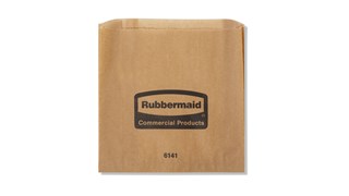 The Rubbermaid Commercial Waxed Sanitary Napkin Bags are waxed bags that are meant to line feminine hygiene bins, making them easier to clean.