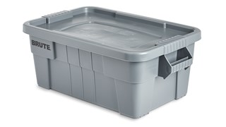 The Rubbermaid Commercial BRUTE® Food Storage Tote with Lid is ideal for the food service industry, these plastic food storage containers meet NSF/ANSI Standard 2 for use in food handling and processing.