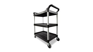 The Rubbermaid Commercial Utility Cart is a versatile, durable cart that can support up to 200 lbs.