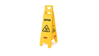 Das 4-seitige leichte „Caution“-Warnschild (Vorsicht!) sorgt für eine effektive mehrsprachige Sicherheitskommunikation in ANSI- / OSHA-konformer Farbe und Grafik.