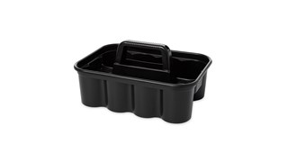 RUBBERMAID DELUXE JANITORIAL CLEANING CADDY / BLACK (EACH) –