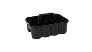 RUBBERMAID DELUXE JANITORIAL CLEANING CADDY / BLACK (EACH) –