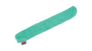Il rivestimento in microfibra HYGEN™ Rubbermaid Commercial per piumino flessibile è realizzato in microfibra a pelo lungo con fibre miste che spolvera meglio dei panni in microfibra a pelo corto.
