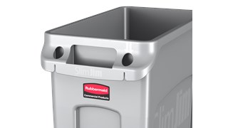 Los contenedores con canales de ventilación Rubbermaid Commercial Slim Jim® ofrecen un rendimiento inigualable en espacios restringidos.