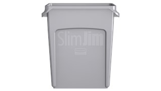 I bidoni Slim Jim® Rubbermaid Commercial con sfiati offrono prestazioni eccellenti anche in spazi ristretti.