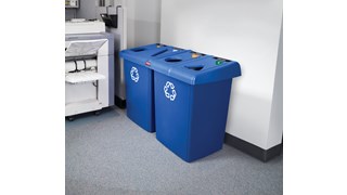 The Four-Stream Glutton® Recycling Station is a high-capacity, all-in-one centralised solution for efficient waste separation.