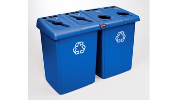 The Four-Stream Glutton® Recycling Station is a high-capacity, all-in-one centralised solution for efficient waste separation.
