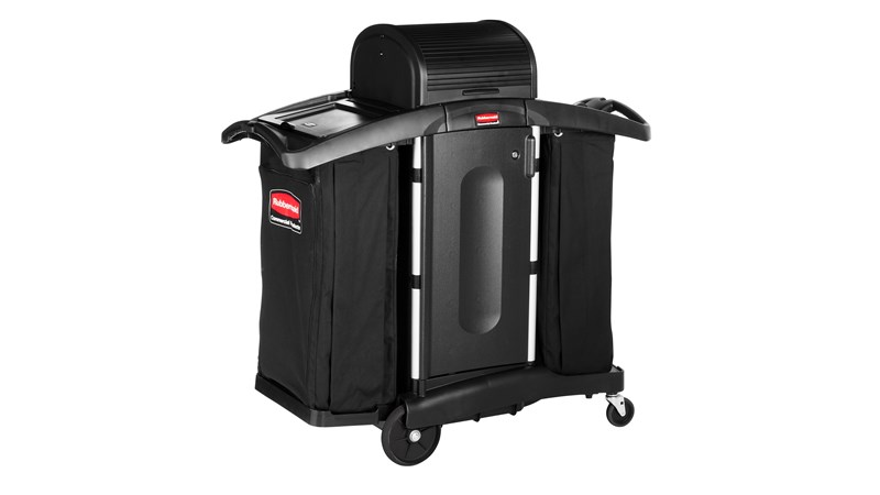 Deluxe Full Size Housekeeping Cart with Doors