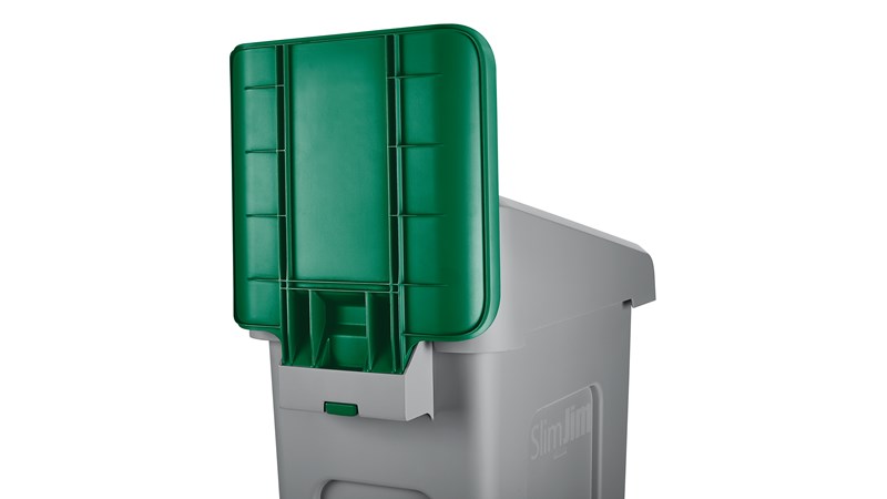 La solución de reciclaje adaptable ofrece un aspecto de cara al público con la funcionalidad de la zona del personal.