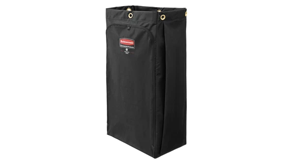 Rubbermaid 1966888 Executive 30 Gallon Black High Capacity Vinyl-Lined  Canvas Housekeeping Cart Bag