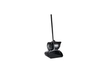 Rubbermaid Lobby Pro Black Upright Dust Pan w/ Self-Opening/Closing Cover ( Rubbermaid 2532)