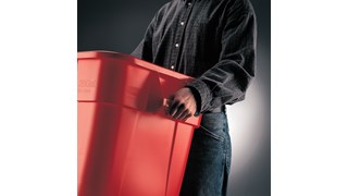 Voici un collecteur de plus grande capacité pour le stockage ou la collecte des déchets.