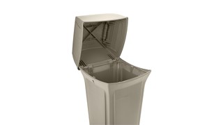 The Rubbermaid Commercial Ranger® Classic Waste Bins feature Rubbermaid's famous durability, modern styling, and easy-to-service design.