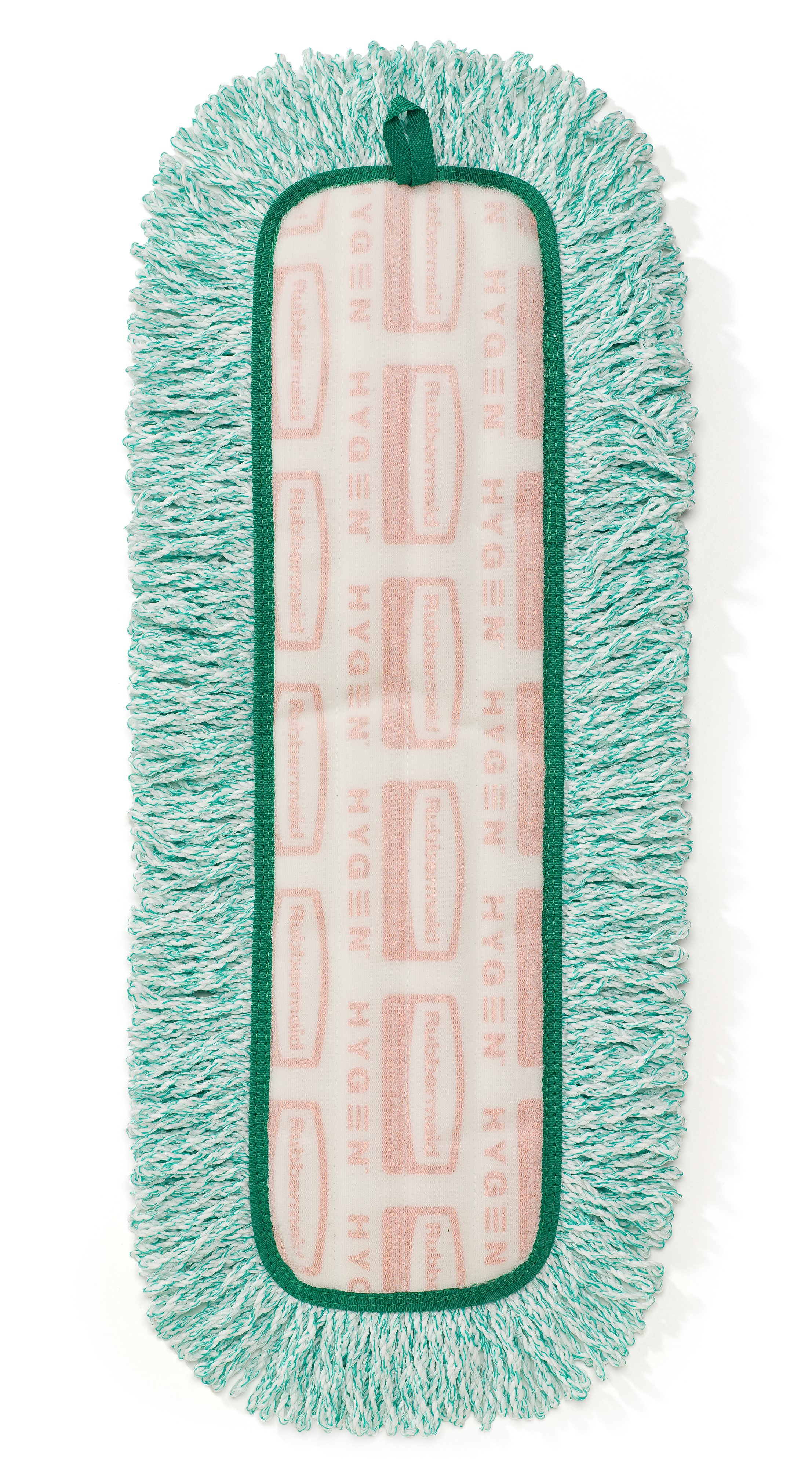 Rubbermaid HYGEN Microfiber Fringed Dust Mop Pad 24w x 9d Green