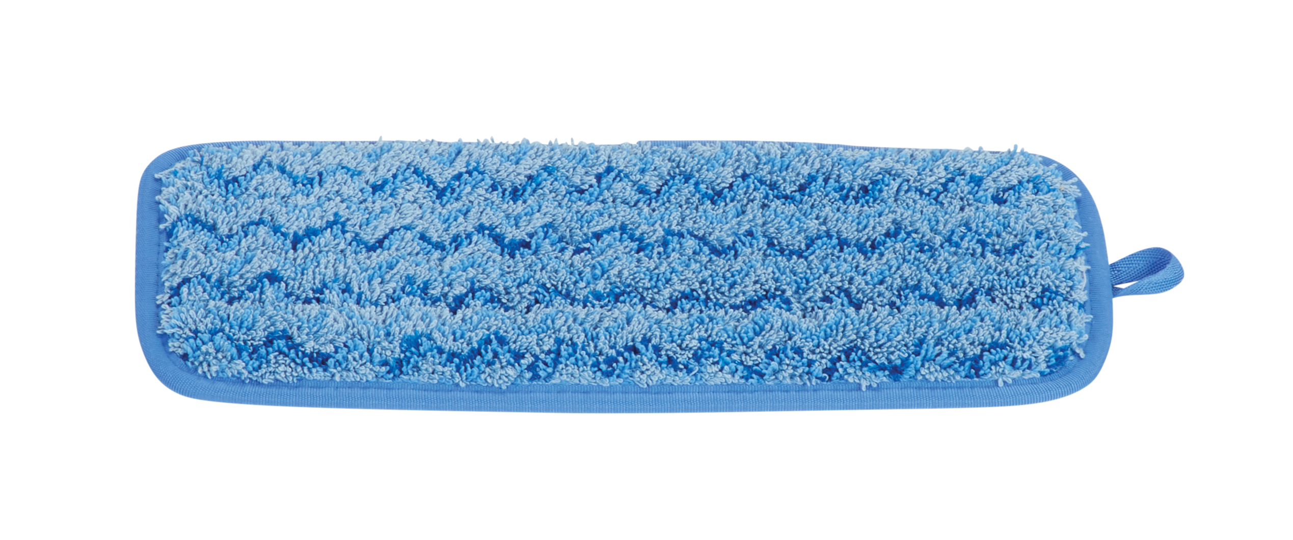 Rubbermaid HYGEN FGQ82000BL00 11 Blue Microfiber Hook & Loop Wet Mop Pad