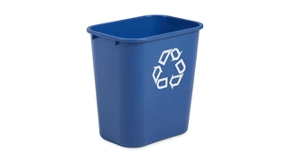 The Rubbermaid Commercial Deskside containers are space-efficient, economical, and an easy and an effective deskside recycling solution.