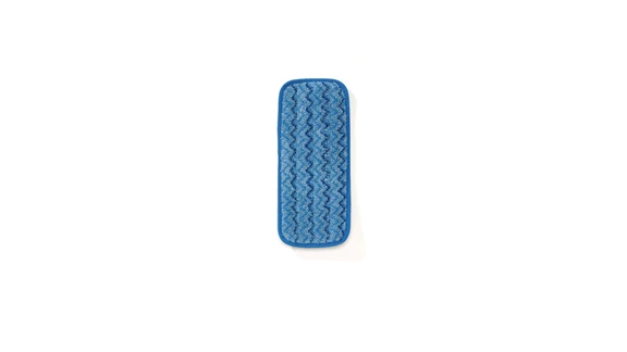 Hygen Microfiber Wall Stair Damp Mop Pad Blue Color Rubbermaid Commercial Q820 13.7 Length x 5-1/2 Width x 1/2 Height 