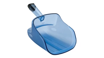 Ergosafe Ice Scoop with Hand Guard Blue