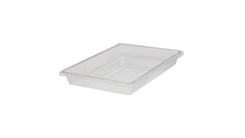The Rubbermaid Commercial Food Storage Container can be used to store or serve food.
