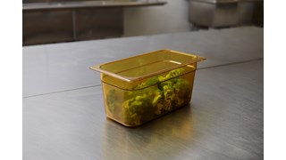 Heavy Duty Hot food pans in industry standard, gastronorm sizes.  Steam table and microwave safe
